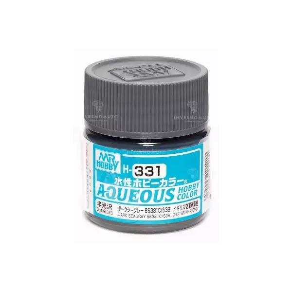 Mr Hobby -Gunze Aqueous Hobby Colors (10 ml) Dark Seagray BS381C/638  - H-331