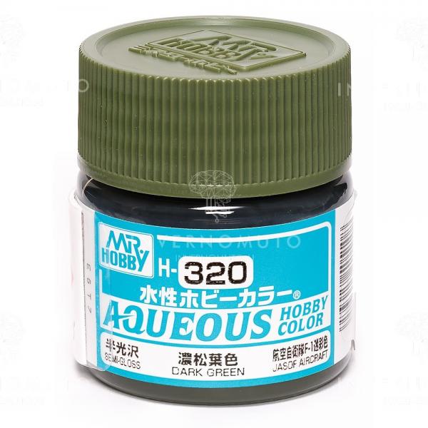 Mr Hobby -Gunze Aqueous Hobby Colors (10 ml) Dark Green  - H-320