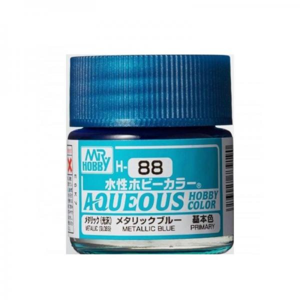 Mr Hobby -Gunze Aqueous Hobby Colors (10 ml) Metallic Blue  - H-088