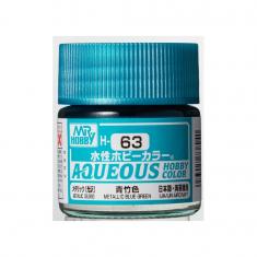 Mr Hobby -Gunze Aqueous Hobby Colors (10 ml) Metallic Blue Green 