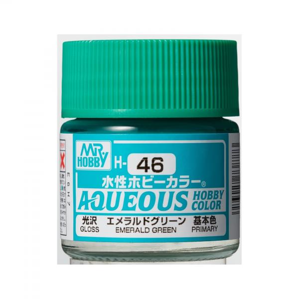 Mr Hobby -Gunze Aqueous Hobby Colors (10 ml) Emerald Green  - H-046