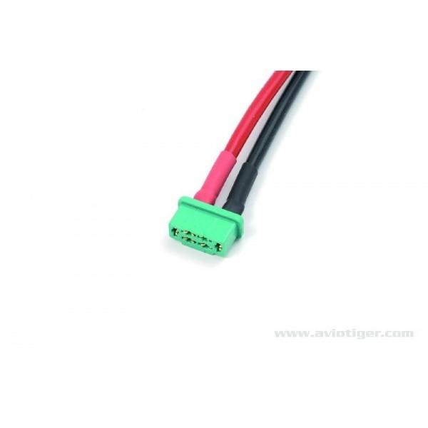 Connecteur précâblé MPX mâle câble silicone 2,2 mm L : 10 cm - DIV-CONN-M