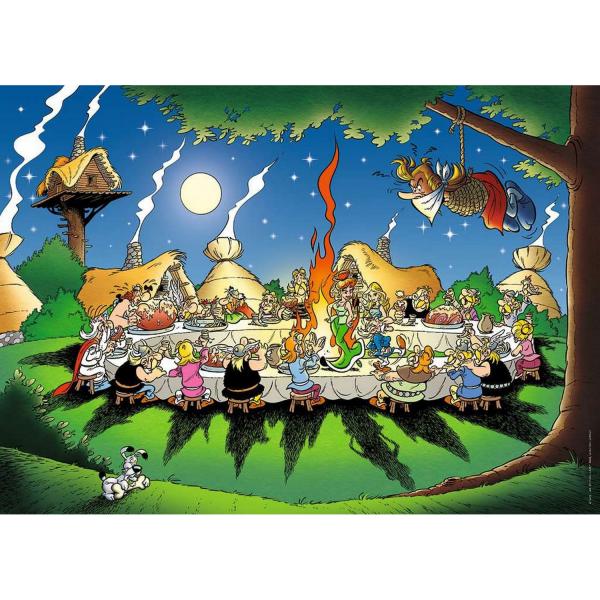 1500 pieces puzzle - Asterix and Obelix: The banquet - Nathan-12000937