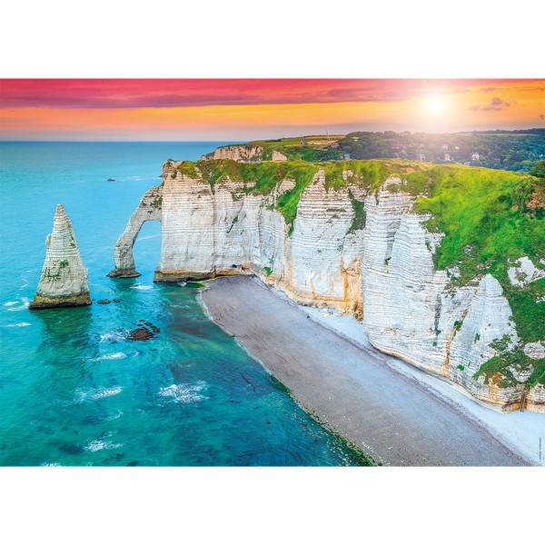 1000 pieces puzzle: The Cliffs of Etretat - Nathan-12000920