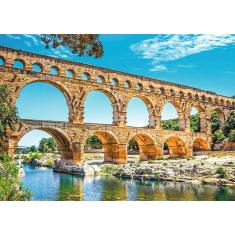 Puzzle 1000 pièces : Le pont du Gard, Des racines et des ailes 