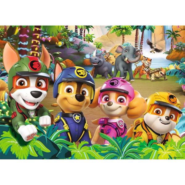 Puzzle 45 pièces :  Au coeur de la jungle - Pat'Patrouille - Nathan-86216