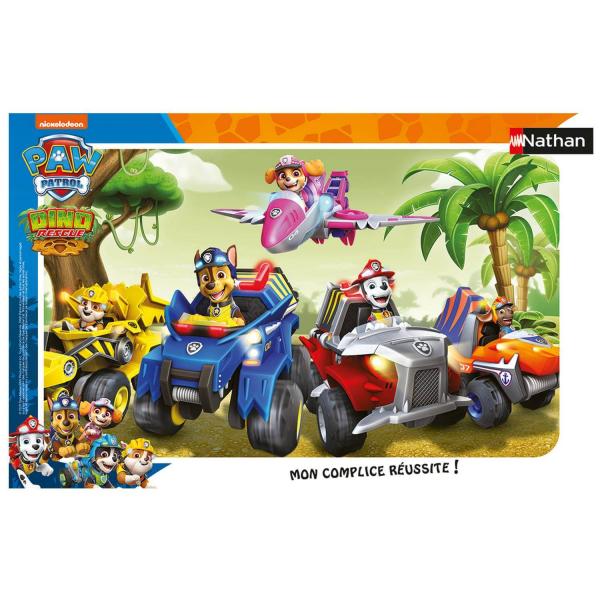 Frame puzzle 15 pieces: On the road with the Paw Patrol - Nathan-Ravensburger-86017