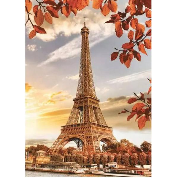 Puzzle 1000 pièces : Tour Eiffel en automne - Nathan-12000915