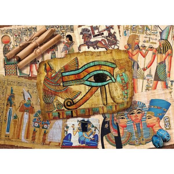 Puzzle 1000 pièces : Les papyrus de l'Egypte ancienne - Nathan-12000908