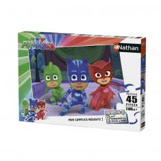 45 pieces puzzle: The PJ Masks