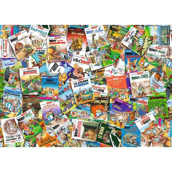 Puzzle 1000 pièces : Les albums d'Astérix  - Nathan-12000924