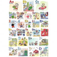 Puzzle 1000 pièces : L'abécédaire de Babar
