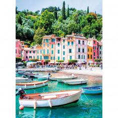 500 piece jigsaw puzzle: Spring in Portofino, Loïc Lagarde