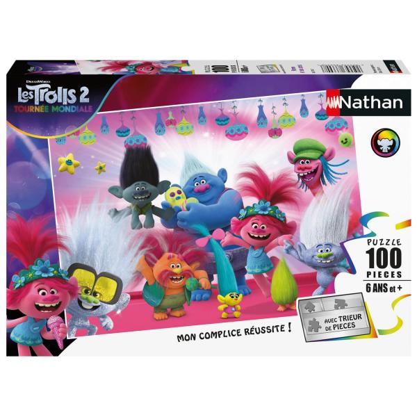 100 pieces puzzle: The Trolls 2: Poppy and her friends - Nathan-Ravensburger-86770