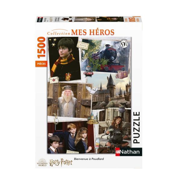 1500 pieces puzzle - My heroes collection: Harry Potter Welcome to Hogwarts - Nathan-87807