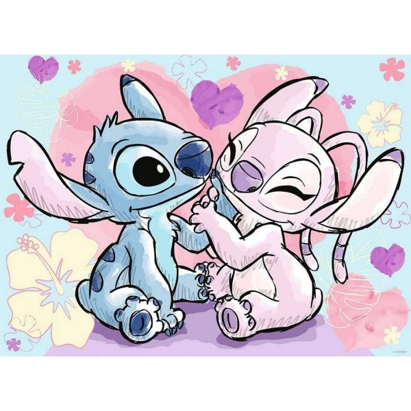 Puzzle 500 pièces : Disney : Stitch & Angel - Nathan-12000979