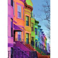 500 Piece Puzzle: Art Photo Collection - Multicolored Houses