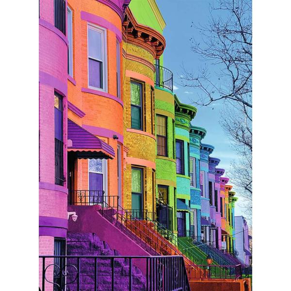 500 Piece Puzzle: Art Photo Collection - Multicolored Houses - Nathan-12001151