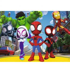 45 pieces puzzle: Spidey and his extraordinary friends