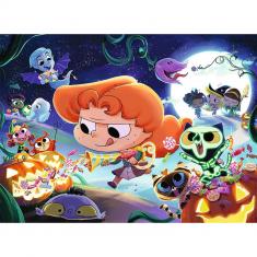 Puzzle 250 Teile: Halloween mit Mortelle Adèle