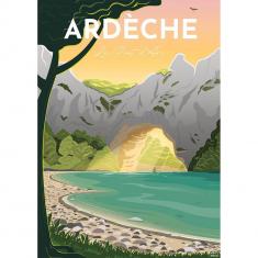 1500 pieces Puzzle : Poster of Ardèche, Louis l'Affiche