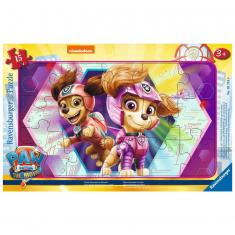 Frame puzzle 15 pieces: Paw Patrol, the Movie (Paw Patrol): A fantastic team in action