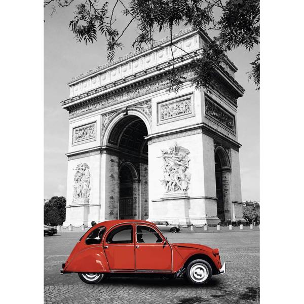 Puzzle 1500 pièces : 2CV à Paris, Citroën - Nathan-87797