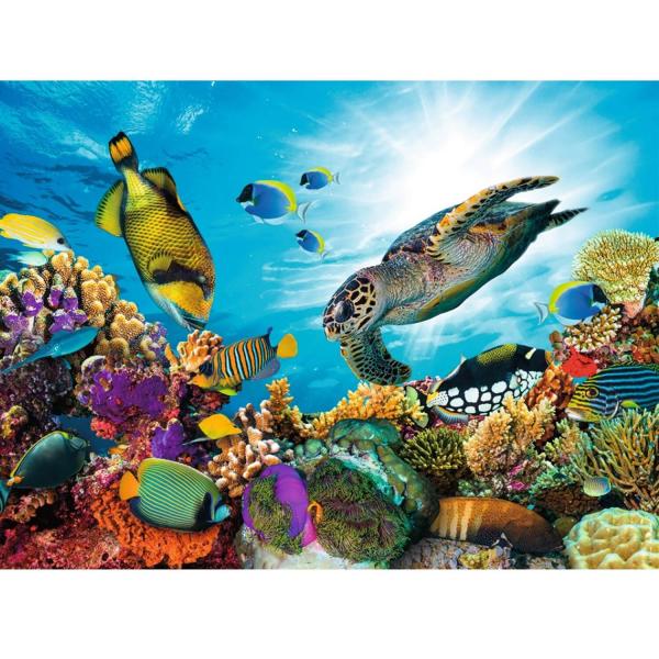 Puzzle de 500 piezas: el arrecife de coral - Nathan-87113