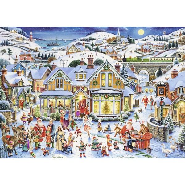 Puzzle 1000 pièces : La féérie de Noël - Nathan-87567