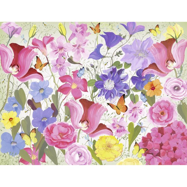 Puzzle 2000 pièces : Esprit floral, Turnowsky - Nathan-87883