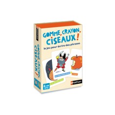 Gomme, crayon, ciseaux