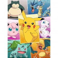 Puzzle 100 pièces : Pokémon : Pikachu, Evoli et compagnie - Nathan - Rue  des Puzzles