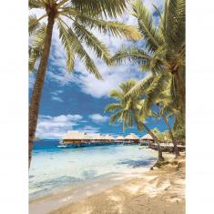 500 Teile Puzzle : Strand von Bora Bora, Französisch-Polynesien