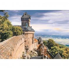 1000 Teile Puzzle: Schloss Haut-Koenigsbourg, Elsass 
