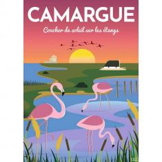 Puzzle 1000 pièces : Affiche de la Camargue, Louis l'Affiche 