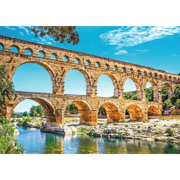 1000 piece puzzle: The Pont du Gard, Des racines et des ailes - Nathan-Ravensburger-87257