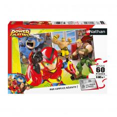 60-pieces POWER PLAYERS PUZZLE: READY FOR ACTION