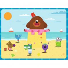 Puzzle de 30 piezas: Oua Oua en la playa: Oye, Oua-Oua