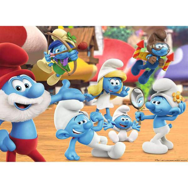 60 pieces Puzzle : The Smurfs reunited - Nathan-Ravensburger-86148