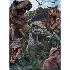 Puzzle 150 pièces : Jurassic World 3 : Les dinosaures de Jurassic World