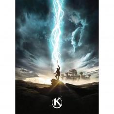 Puzzle 500 pièces : Arthur Pendragon et l'épée Excalibur, Kaamelott