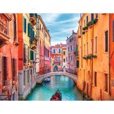 Puzzle 2000 pièces : Sur les canaux de Venise