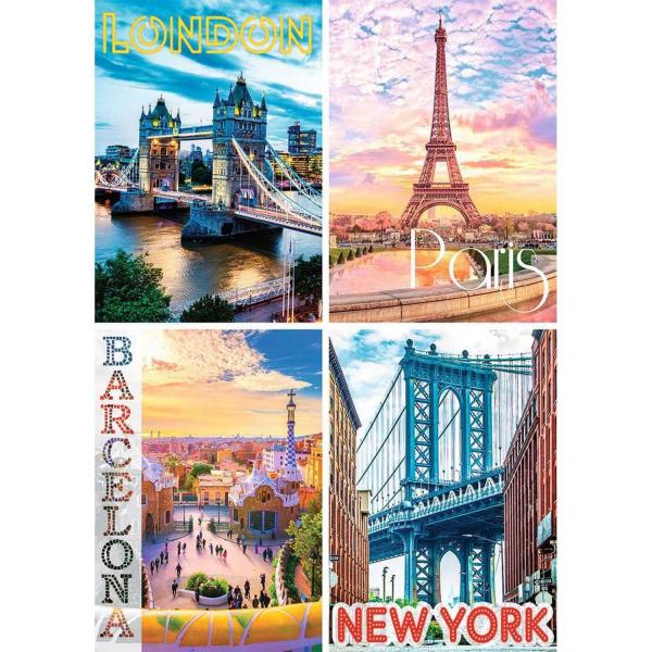 Puzzle 1500 pièces : Les Plus Belles Villes Du Monde - Nathan-12000927