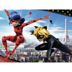 150 piece puzzle: Lady Bug and Cat Noir (Miraculous)