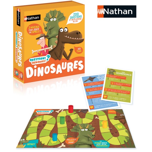 Jeu de questions réponses : Dinosaures - Nathan-31502