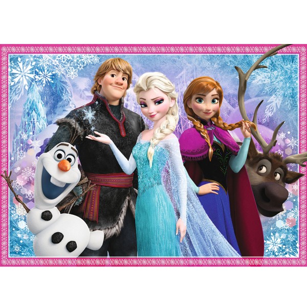 Puzzle 100 pièces : La Reine des Neiges Frozen - Olaf et ses amis - Nathan-Ravensburger-86727
