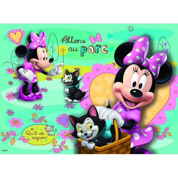 Puzzle 100 pièces : Minnie : Allons au parc - Nathan-Ravensburger-86714