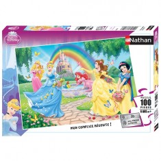 Puzzle 100 pièces XXL - Princesses Disney : Le jardin des princesses
