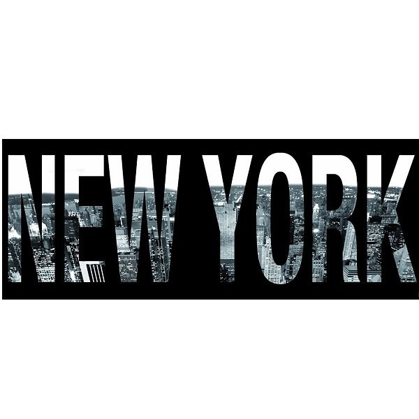 Puzzle 1000 pièces panoramique - New York script - Nathan-Ravensburger-87603