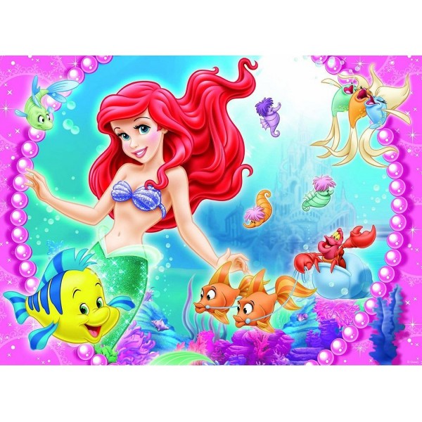 Puzzle 45 pièces : Princesses Disney : Rencontre avec Ariel - Nathan-Ravensburger-86515